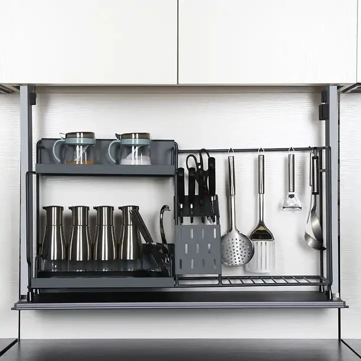 Smart Home Automatic Cabinet Lift Electric Pull-down Basket