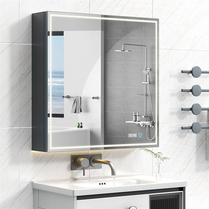 Automatic Lift Bathroom Mirror in Bathroom